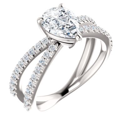 Diamond Pave Engagement Rings