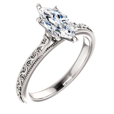 Engraved Engagement Rings